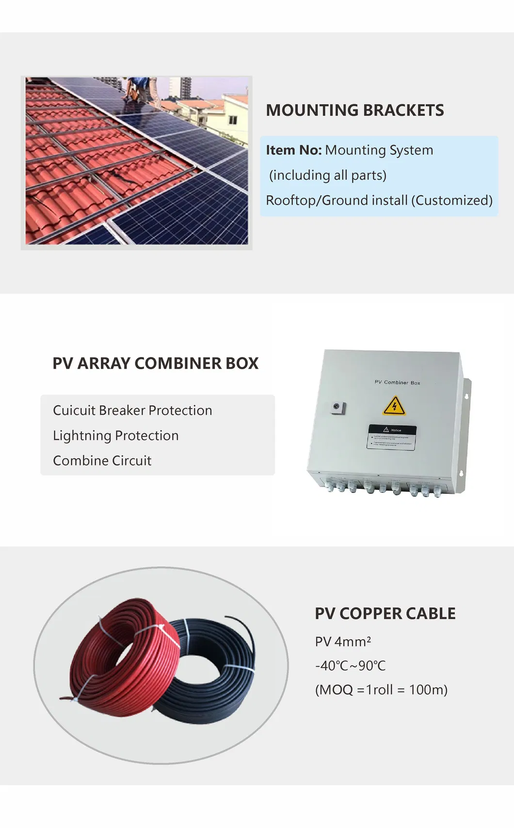 Solar Panel Specifications