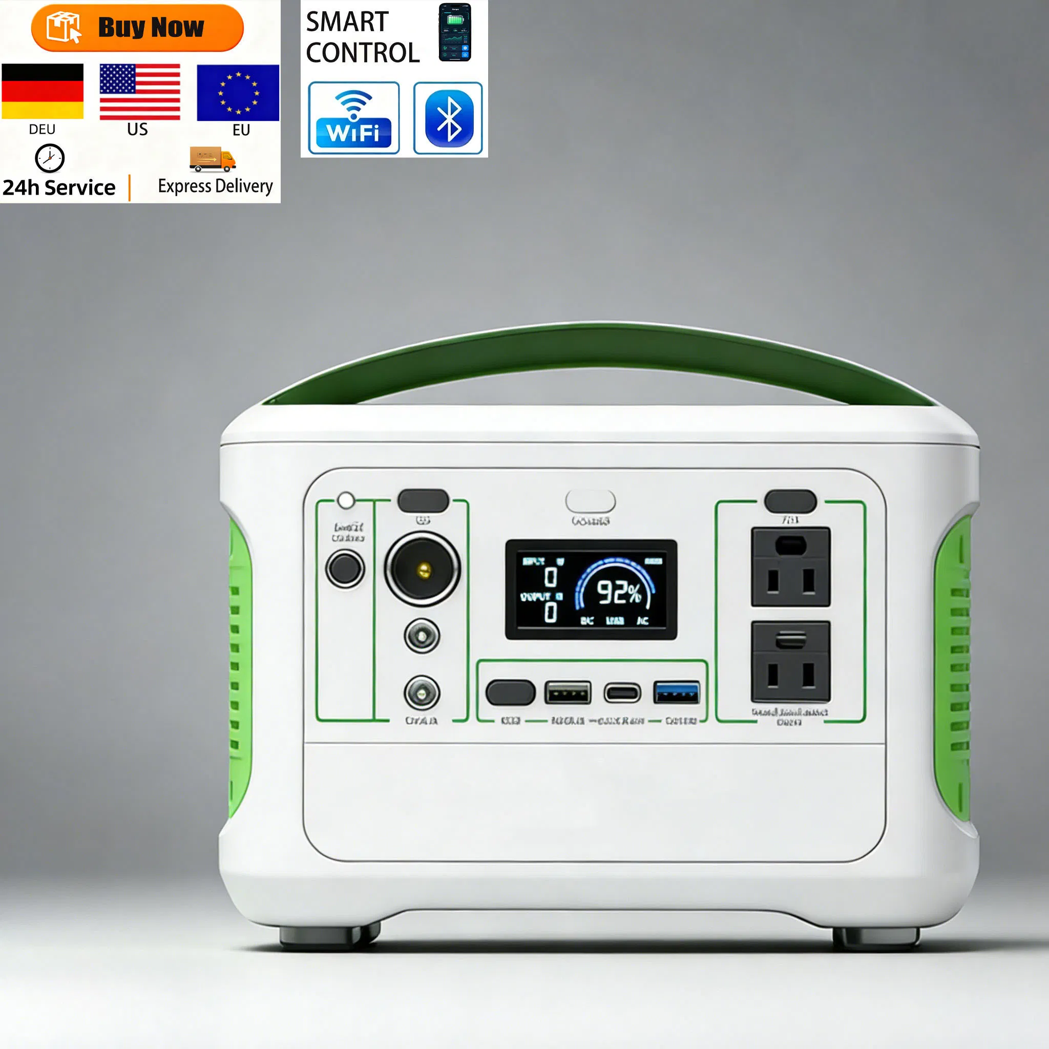 Customized 200W Pure Sine Wave MPPT LiFePO4 Small Silent Outdoor Portable Standby Solar Generator Jump Cigar Lighter Home Energy Storage Battery Solar Battery