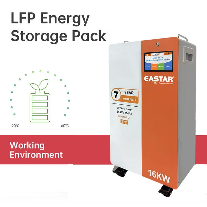 51.2V 16kwh 32kwh LiFePO4 Battery Removable Home Energy Storage System Backup off-Grid
