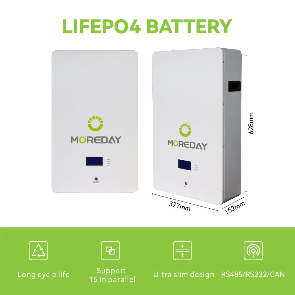 Moreday Home Backup Power Battery 5kwh Wall Mounted Low Voltage M3-100W-5K-a