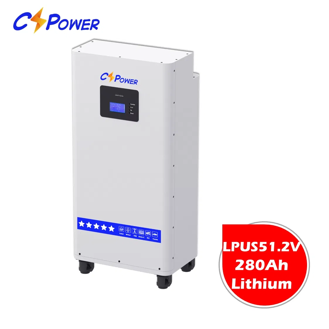 Solar Panel Inverter Storage System Home Use Cspower 5years Warranty 6000 Cycle 48V 51.2V LiFePO4 Lithium Ion Battery