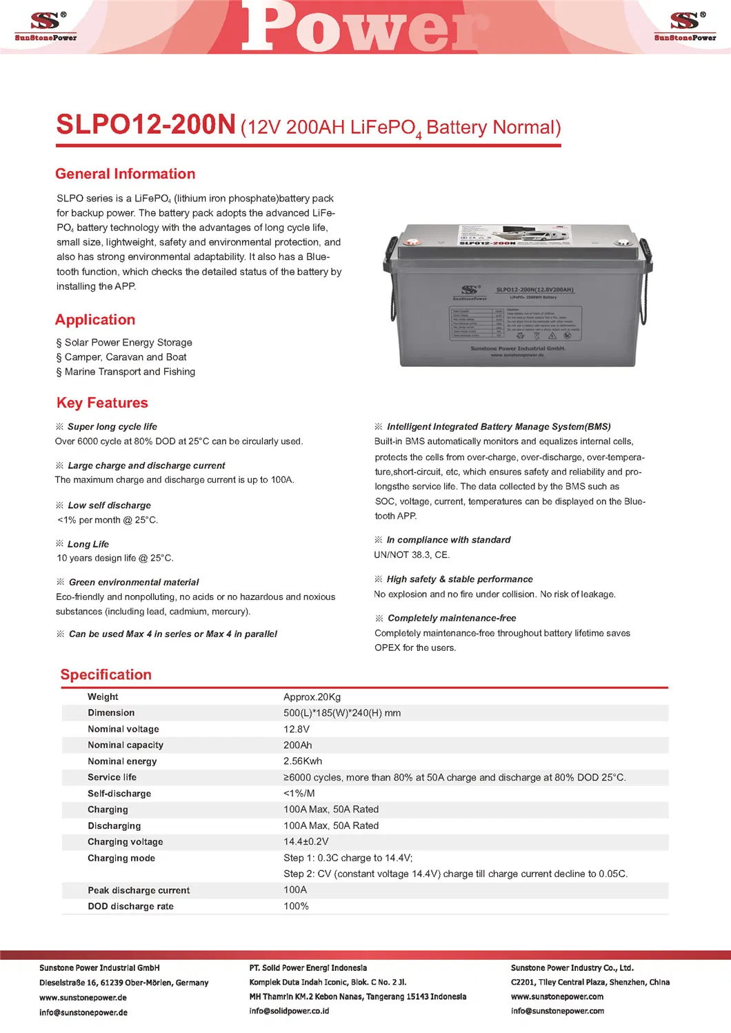 Battery Specification 1