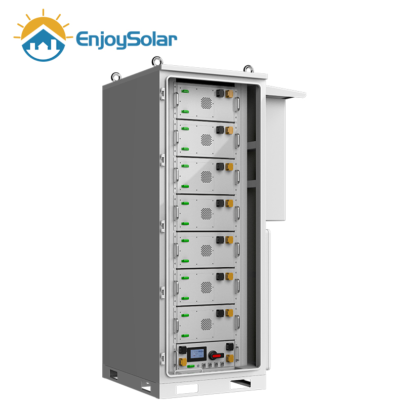 Enjoy Solar All in One 50kwh 100kwh 200kwh Lithium-Ion Battery Storage Packs with 50ke Solar Hybrid Inverter for Solar Energy System