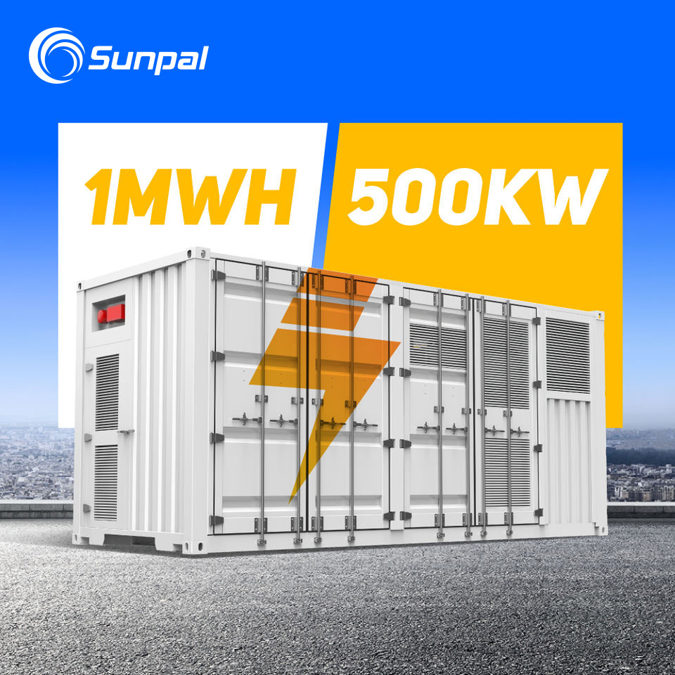 Sunpal Solar Electrical Ess Cabinet Battery Lithium Lifepo4 500 kW 600kW 750kW 1 Mw Industrial Battery Storage For Solar System