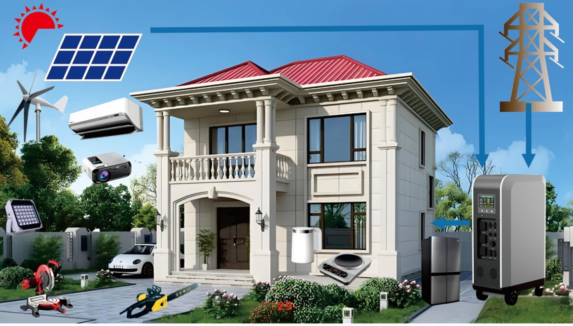 5000W Home Use Portable All in One Energy Storage 10kwh 12.5kwh Solar Power Generator Mobile on/off Grid Hybrid Lithium Battery Backup