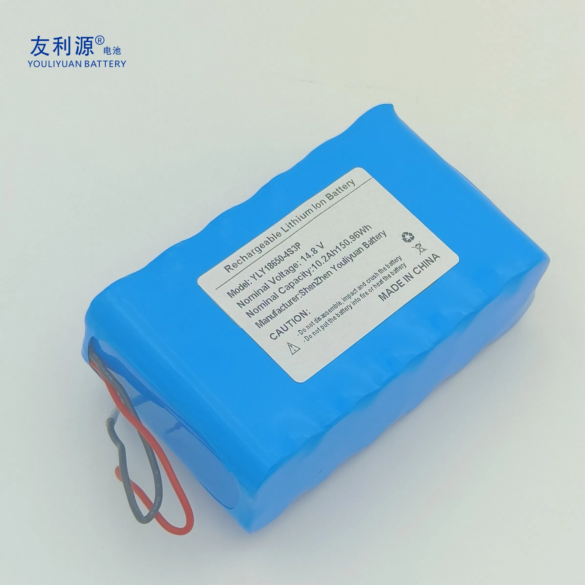 Real Capacity 18650 Cell 4s3p 14.8V 10.2ah Rechargeable Li-ion Electric Vehicle Home Emergency Backup Power Battery