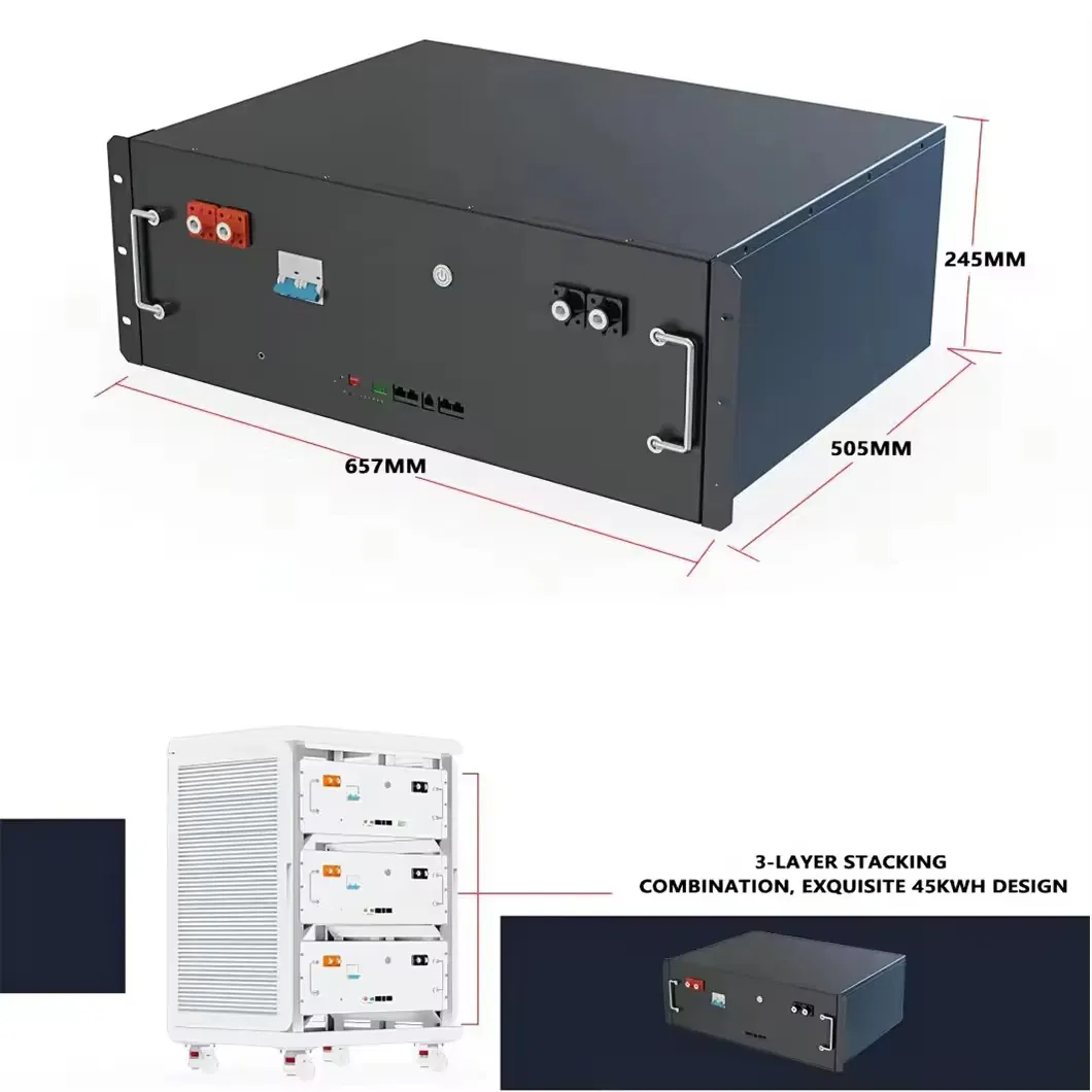 LiFePO4 Solar Energy Storage for Energy Storage Solutions Household Solar 51.2V 280ah 15kwh 45kwh Residential off-Grid Solar