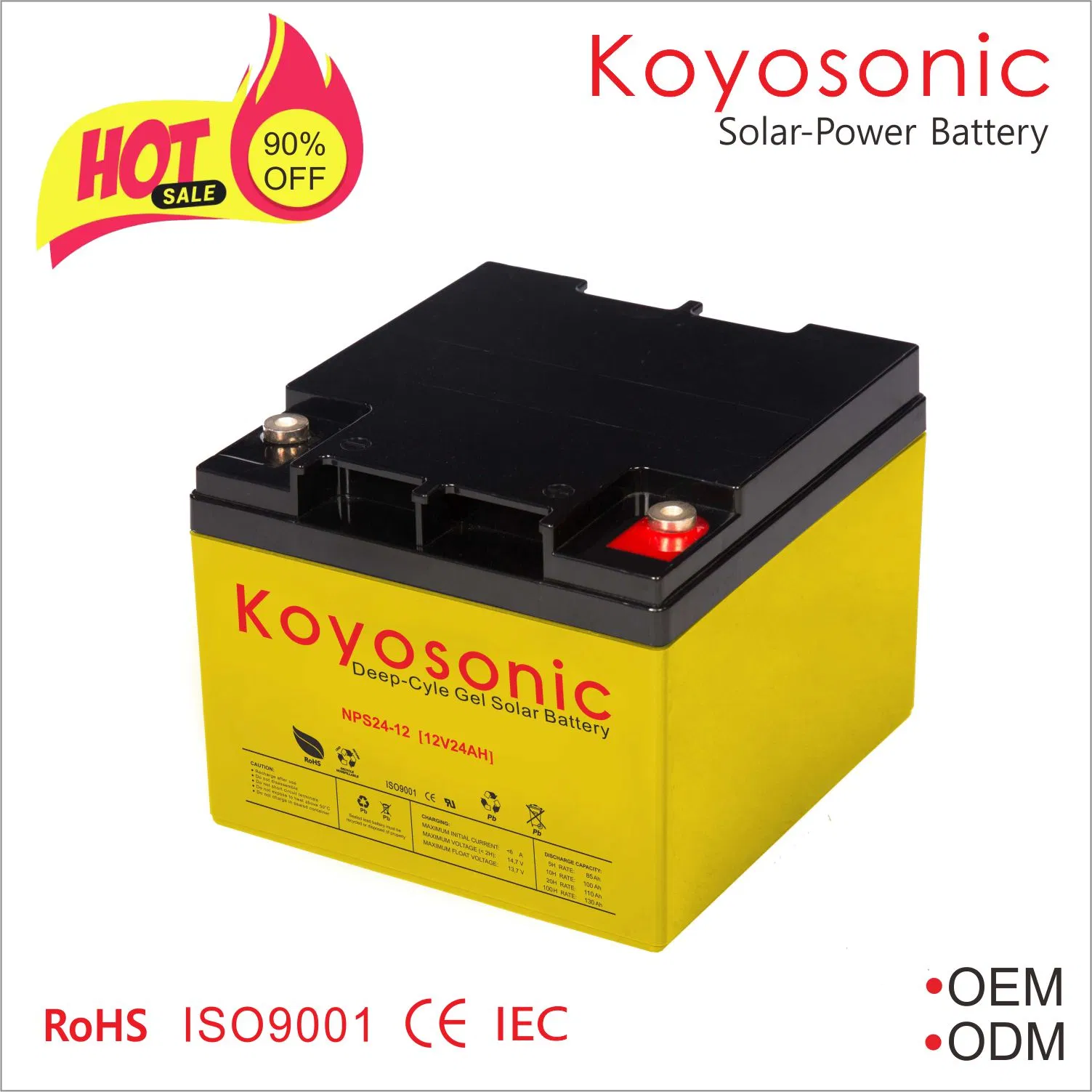 12V 70ah Battery Solar Panel Battery Gel Deep Cycle Battery