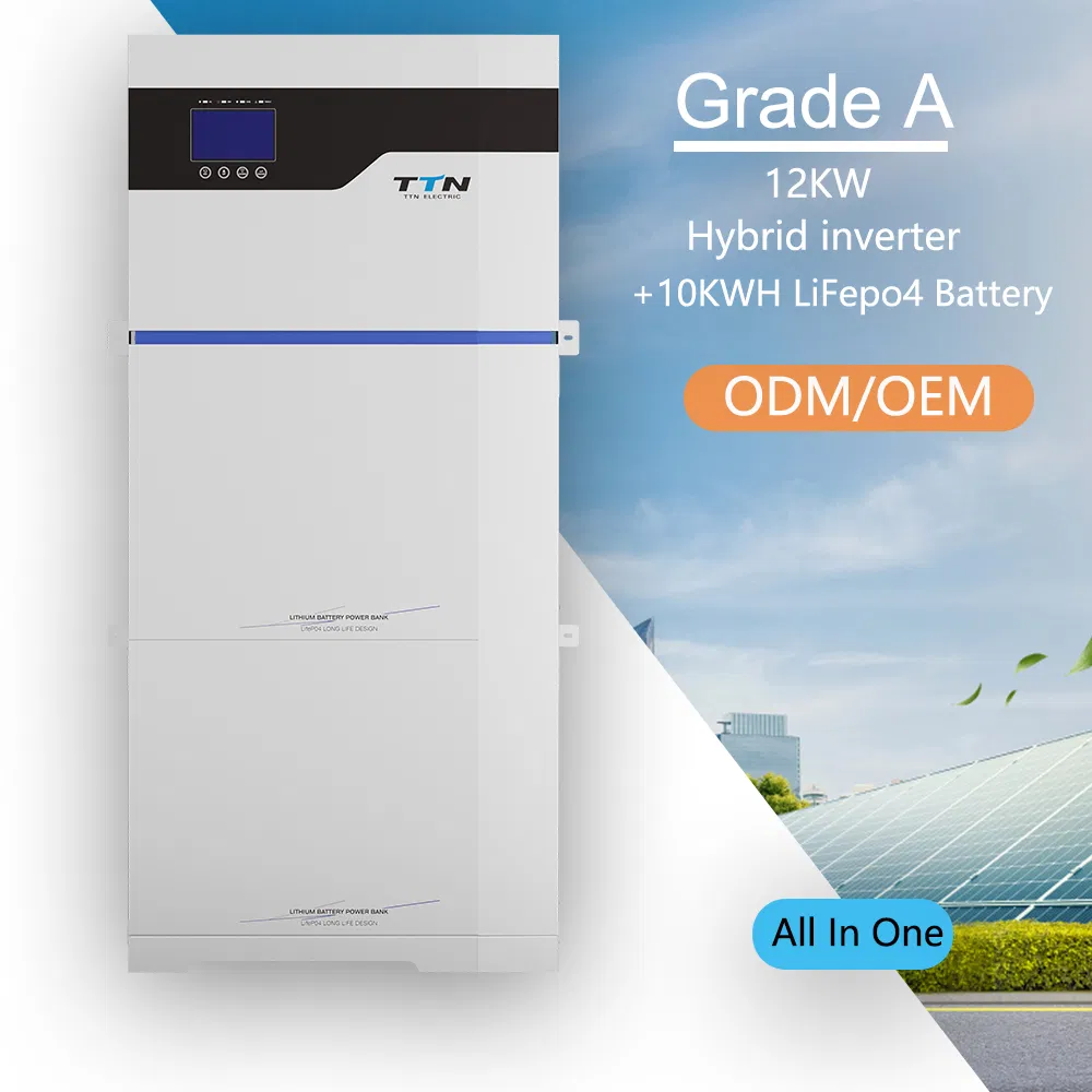 48V 6kw 10kwh 14kwh 51.2V 200ah All-in-One LiFePO4 Hybrid Solar Energy Storage Battery Integrated Solar Inverter for Remote Applications