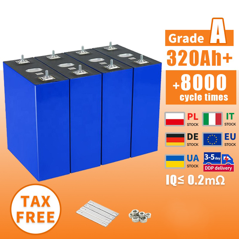 Battero 3.2V 320ah Prismatic Lithium Ion Battery for Home Energy Storage Cell Power 100A 200ah 280ah LiFePO4 300ah 314ah 320ah 340ah