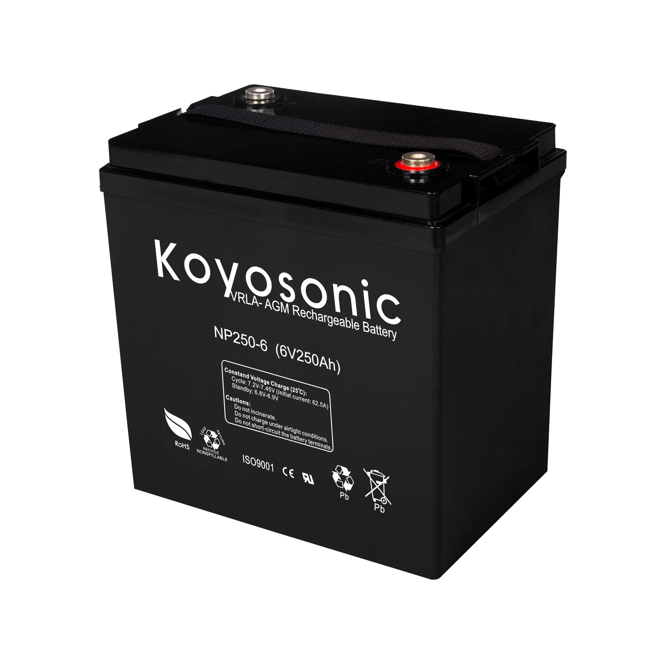 Deep Cycle Battery 6V Motive Power Battery 6V 250ah Solar Storage Battery System AGM 6V