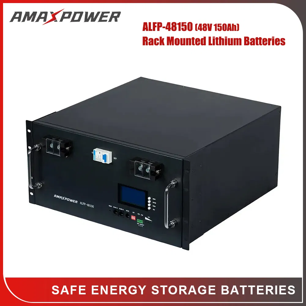 Deep Cycle Energy Storage Rack Mounted 51.2V 10/15/20/30/5kwh Rechargeable LiFePO4 12V 24V 48V Lithium Ion 100ah 200ah 300ah Solar System Storage Battery