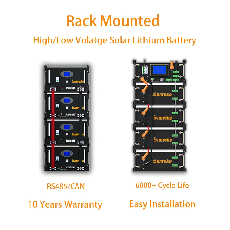 Expandable Home Energy Storage 5kwh 48V 100ah Lithium Solar Battery Backup with Smart BMS 6000+ Cycles