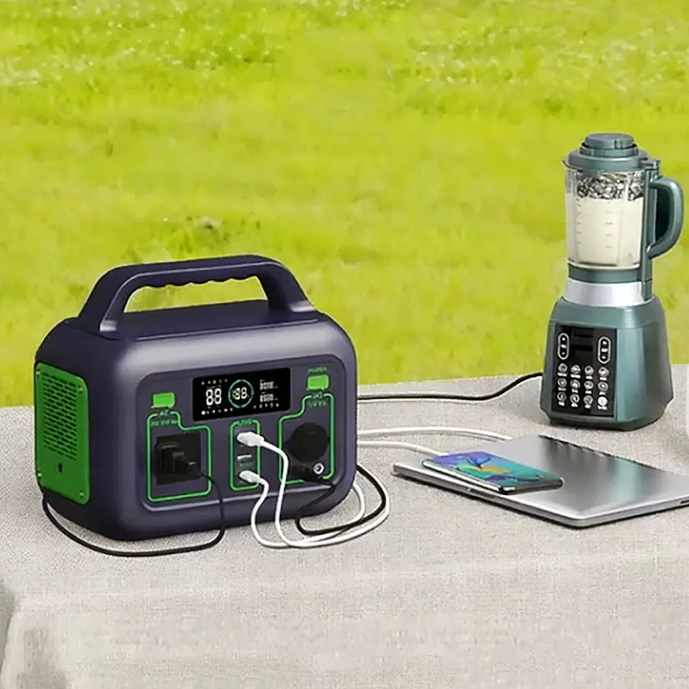 300W 220V Pure Sine Wave LiFePO4 Lithium, Outdoor Camping Car Home Backup Residential Use, UK Compatible Type-C AC/DC Energy Storage Battery