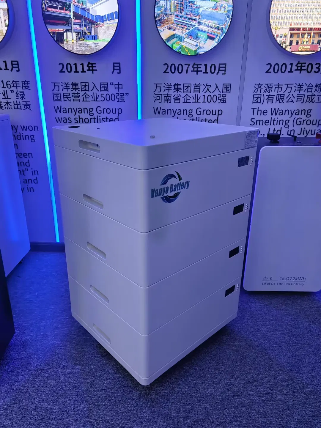 Vanyo Modular Stackable 48V 51.2V Lithium Battery 5kw 10kwh 20kwh 25kwh 30kwh 40kwh Solar Energy Storage 100ah 200ah Home Power System LiFePO4 Battery