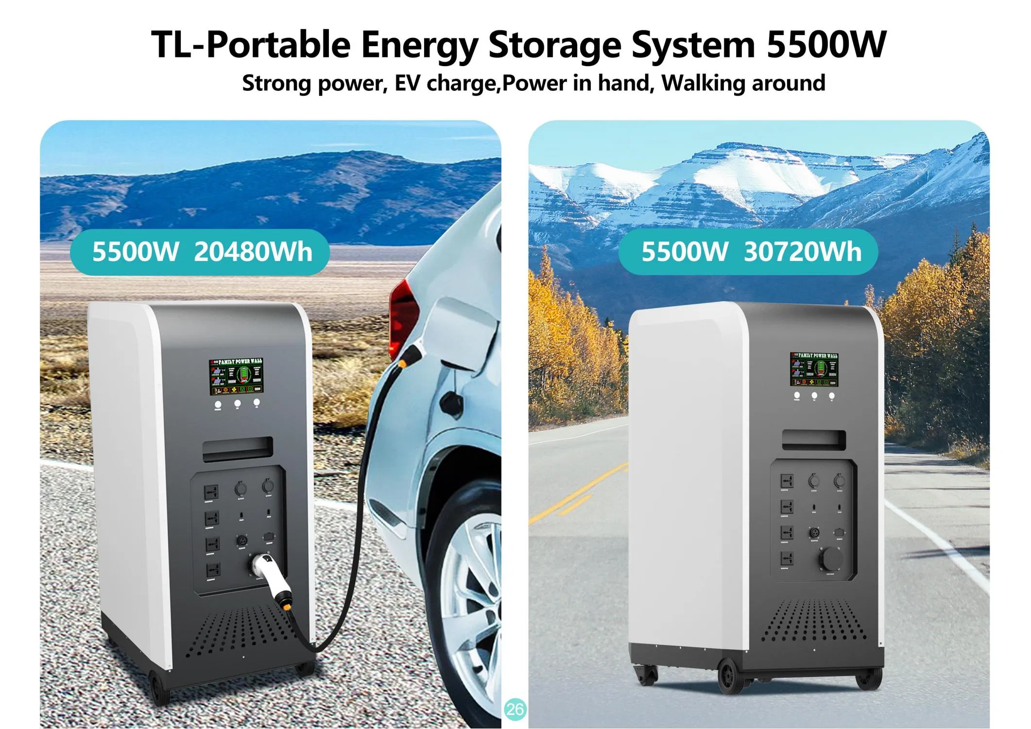 5000W Home Use Portable All in One Energy Storage 10kwh 12.5kwh Solar Power Generator Mobile on/off Grid Hybrid Lithium Battery Backup