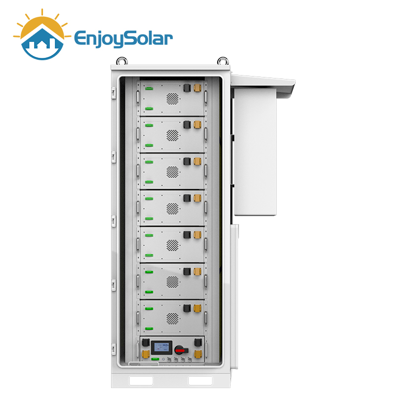 Enjoy Solar All in One 50kwh 100kwh 200kwh Lithium-Ion Battery Storage Packs with 50ke Solar Hybrid Inverter for Solar Energy System