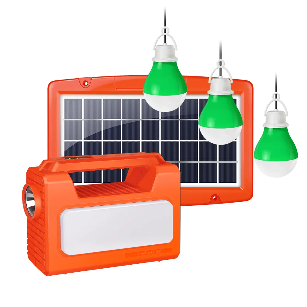 Multifunctional Solar Household Solar System Sc-6 with Long Battery Life and 3 PC Bulbs