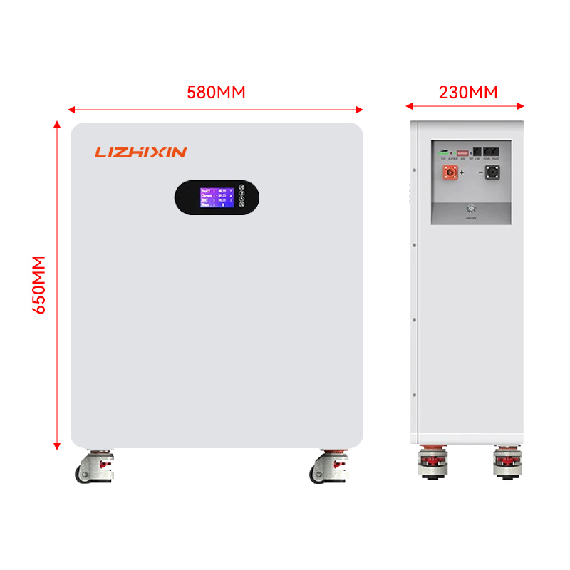 51.2V 200ah Floor Standing LiFePO4 Battery 48V 100ah 300ah 500ah 10kwh 15kwh Solar Energy Storage System Household Backup Power