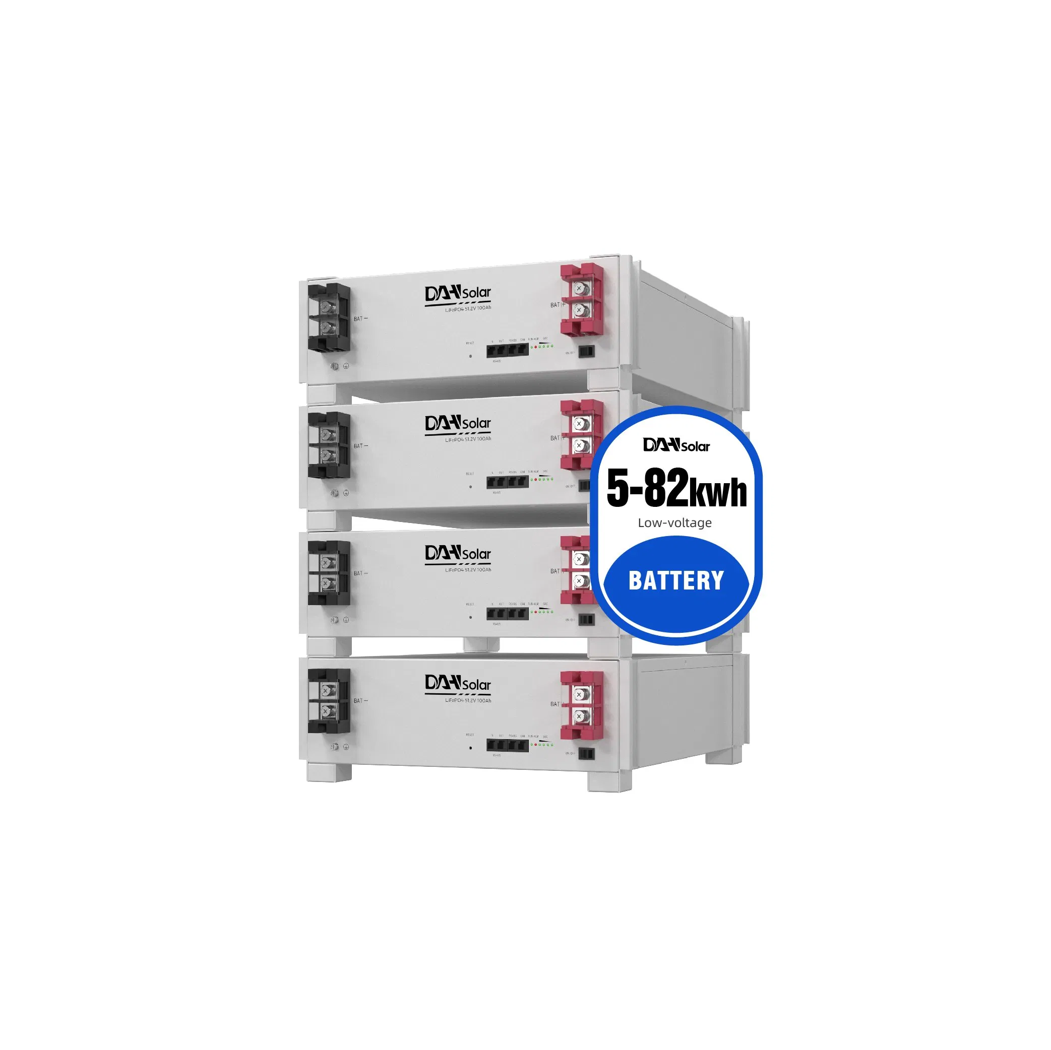 EU Stock 51.2V 100ah Lithium Ion Batteries 51.2V 200ah LiFePO4 Battery Packs Solar Storage