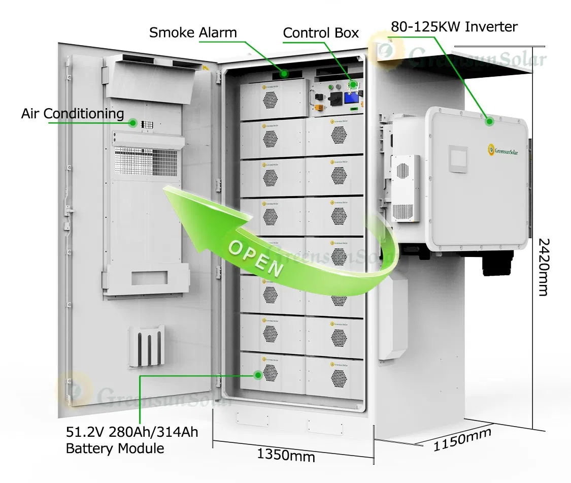 Greensunip55 Container 100kw 240kwh Ess Battery for Hybrid Solar Energy Storage System