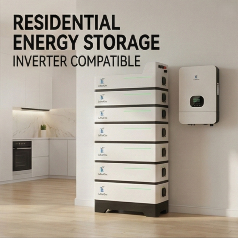 Solar Battery 51.2V 15kwh-50kwh Stackable LiFePO4 Battery Pack for Home Energy Storage System