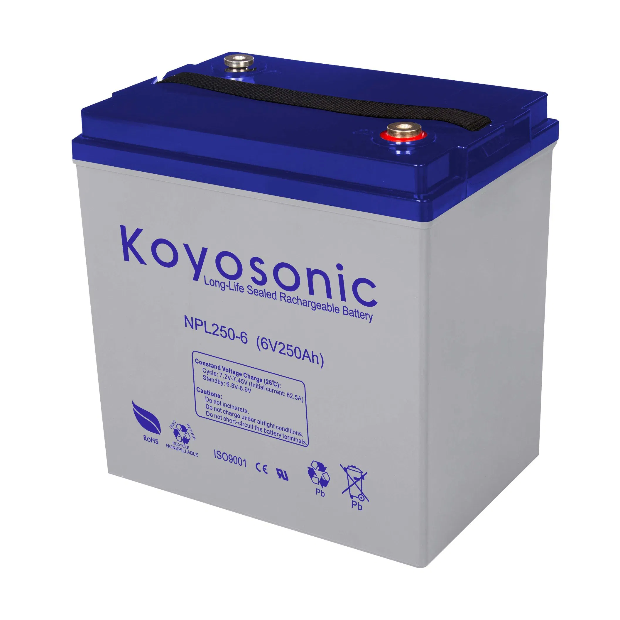 Deep Cycle Battery 6V Motive Power Battery 6V 250ah Solar Storage Battery System AGM 6V