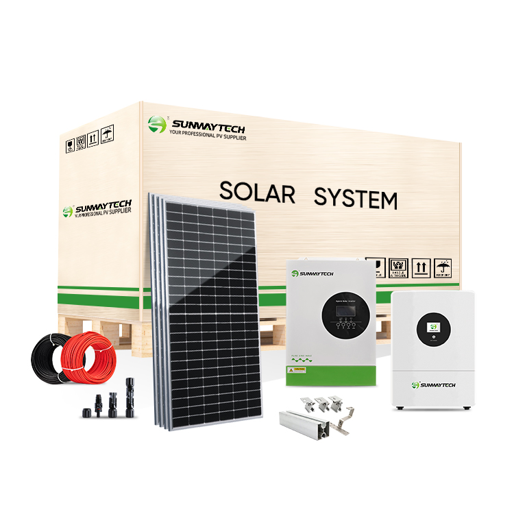 Household 5kw 48V off Grid Complete PV Solar Energy Power System with Solar Panel and Gel Battery Storage Kit 230V