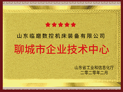 Liaocheng City Enterprise Technology Center Award
