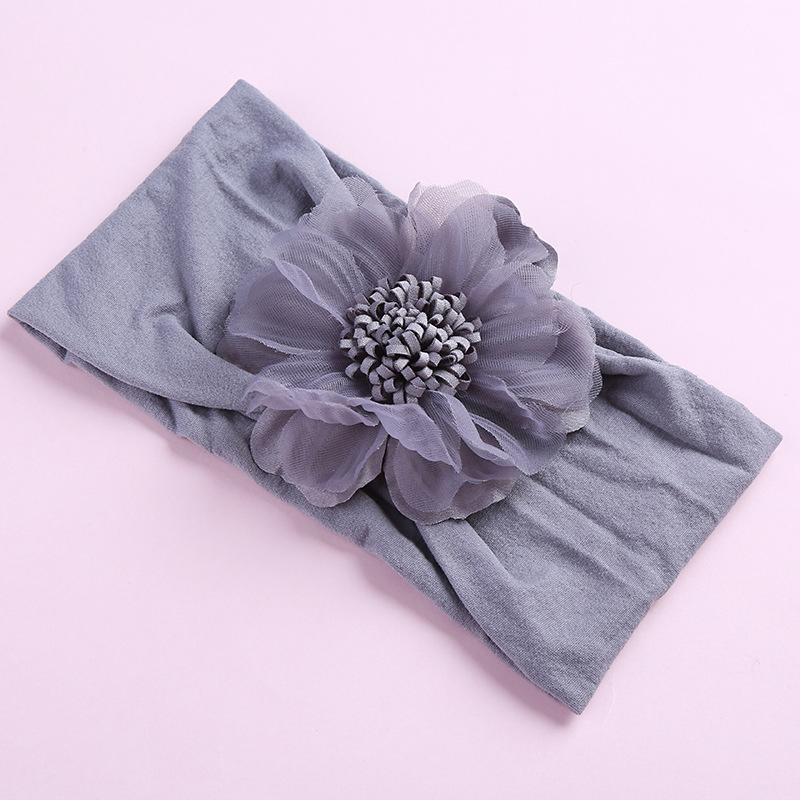 Fashion Wide Jacquard Baby Hairband Bowknot Hairy Ball Side Hairdband Cute Hair Accessories for Girls