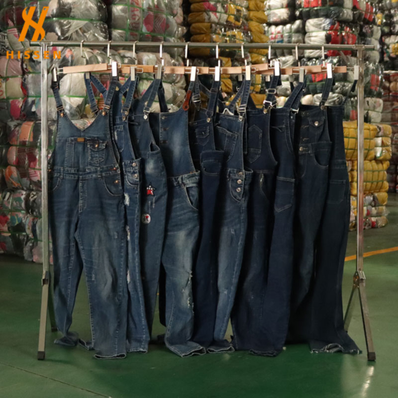 Good Quality Coveralls Denim Overalls Ladies Used Clothing