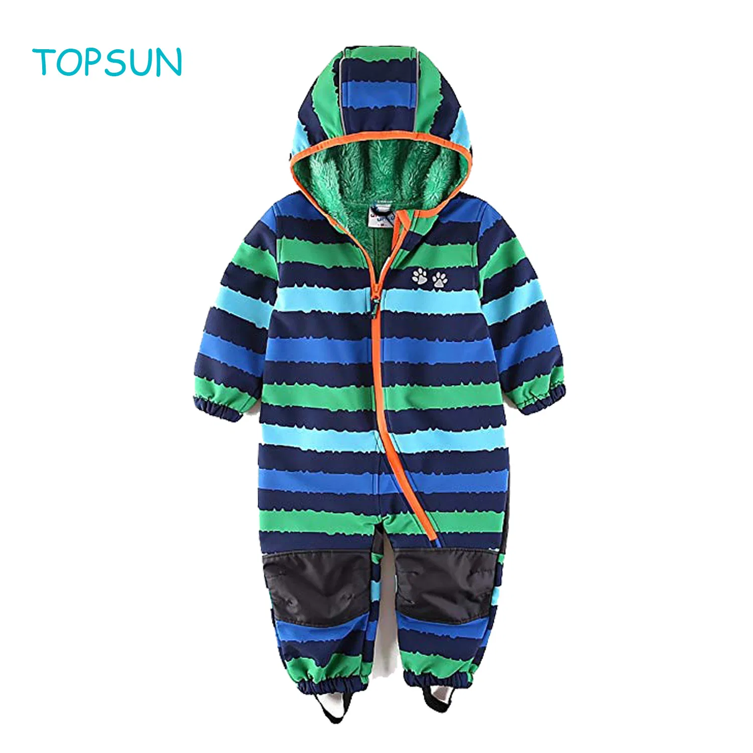 Baby Boy Waterproof Coverall All in One Fleece Lining Winter Warmer Apparel