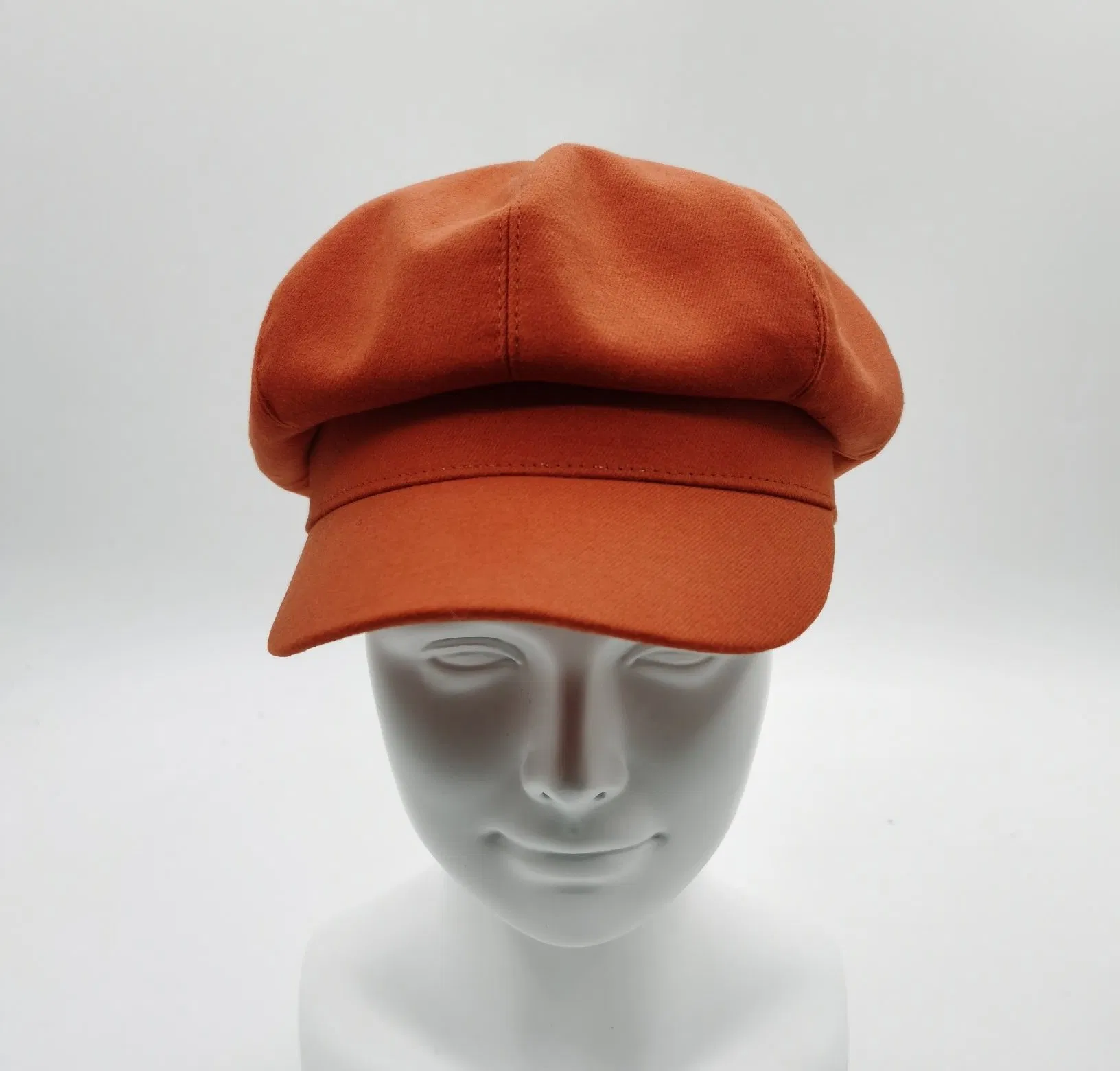 Wholesale Manufacturer Women Fashion Grs Sustainable Fabric Newsboy Cap