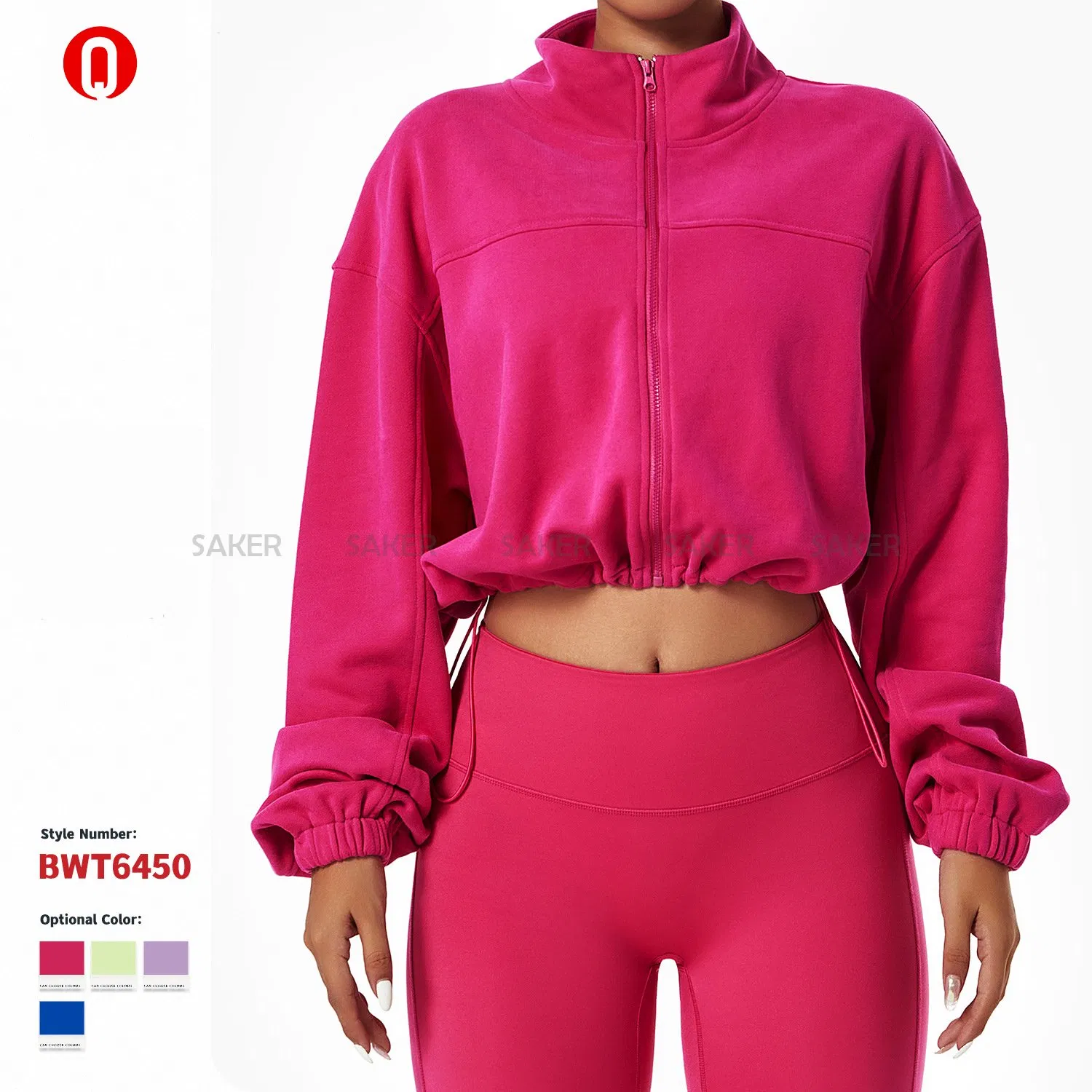 Women Long Sleeve Outdoor Casual Running Training Loose Zipper Coats Gym Fitness Yoga Wear