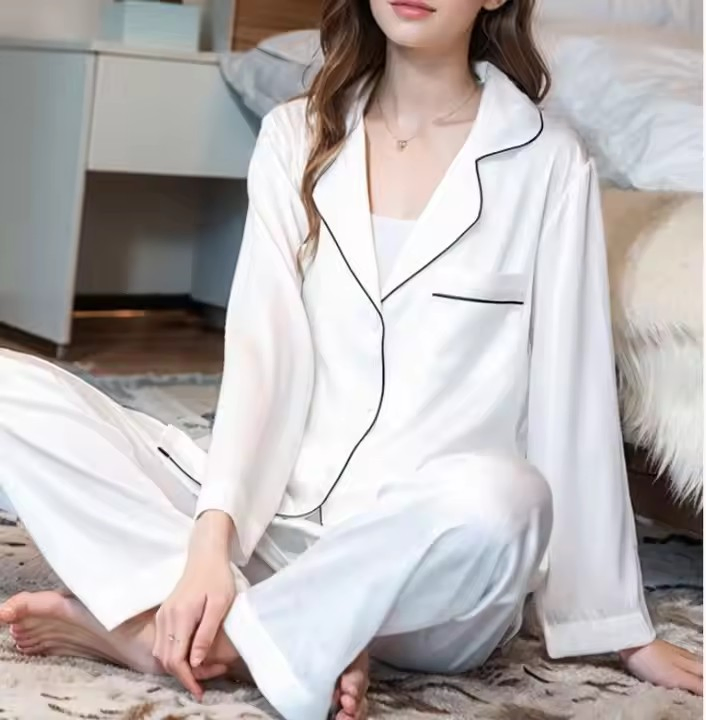 Custom Family Set Clothes Luxury Pyjamas Family 2 Piece Outfit Set Bamboo Long Sleepwear Pjs Pajamas Family Pajamas