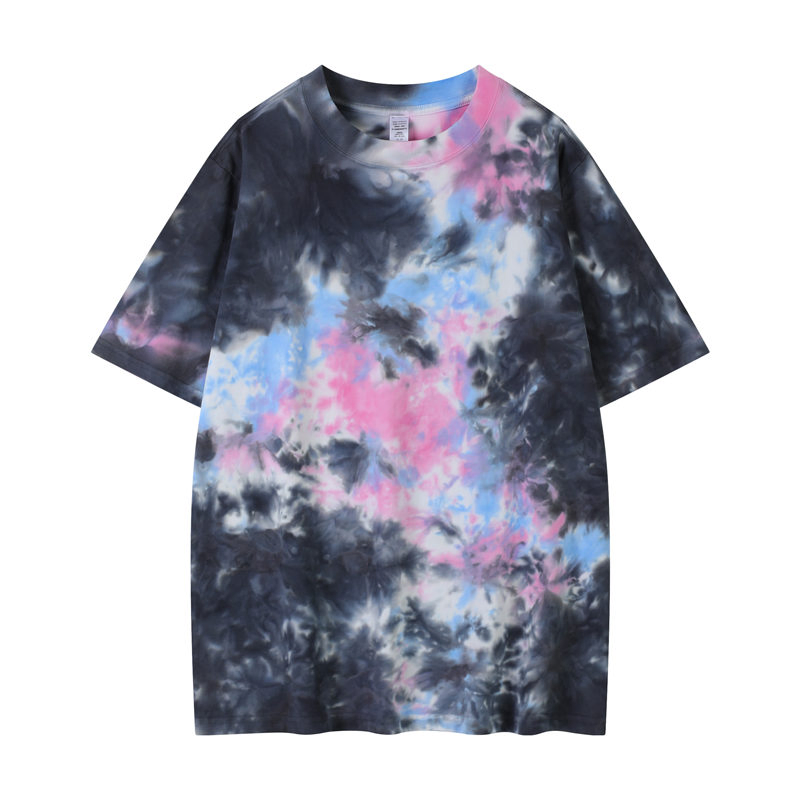 Custom Clothing 240g Cotton 100% Tie-Dye Tshirt Oversize Fashion Streetwear T-Shirt
