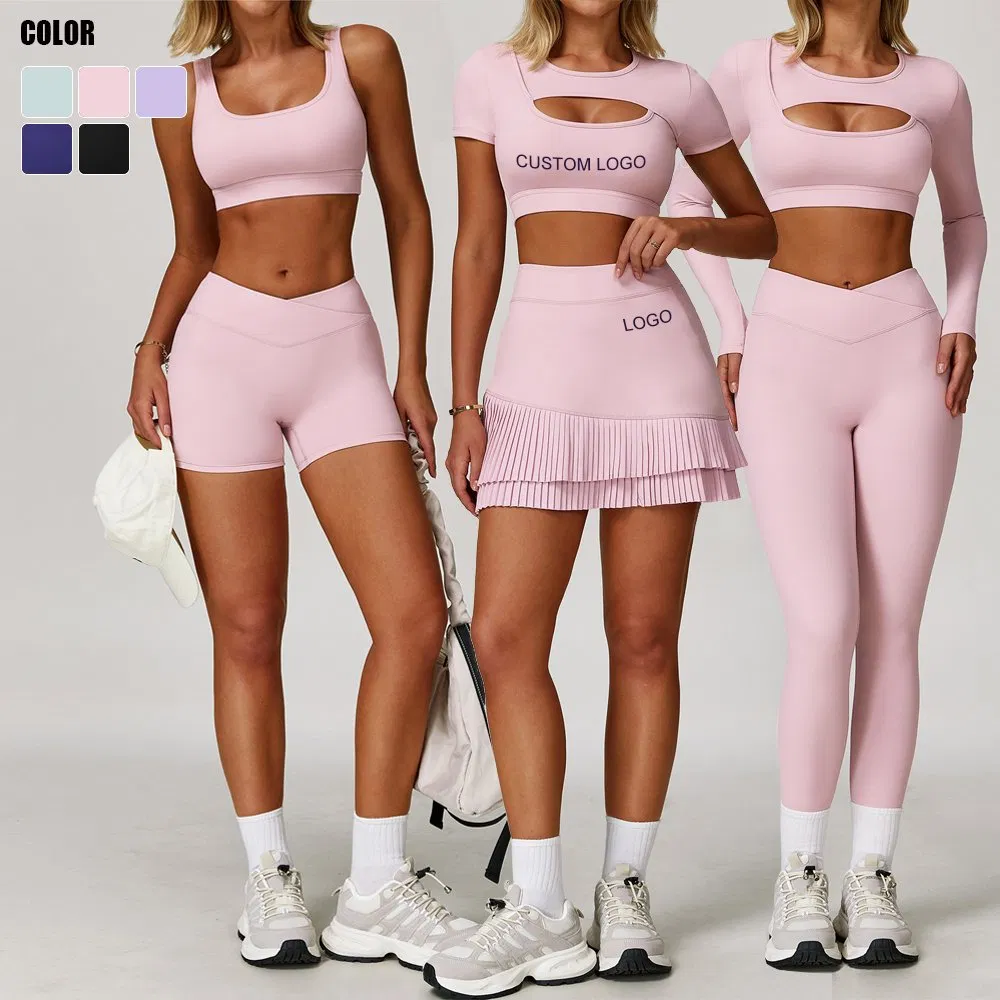 Womens Gym Activewear 7pieces Free-Matching Set Gym Outfits Clothes Custom Logo