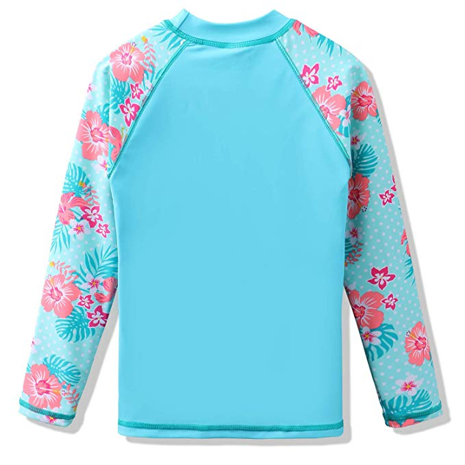 Toddler Baby Girls Beach Two Piece Swimwear Apparel with HD Cartoon Printed Swimsuit Upf 50+ UV 3-10y