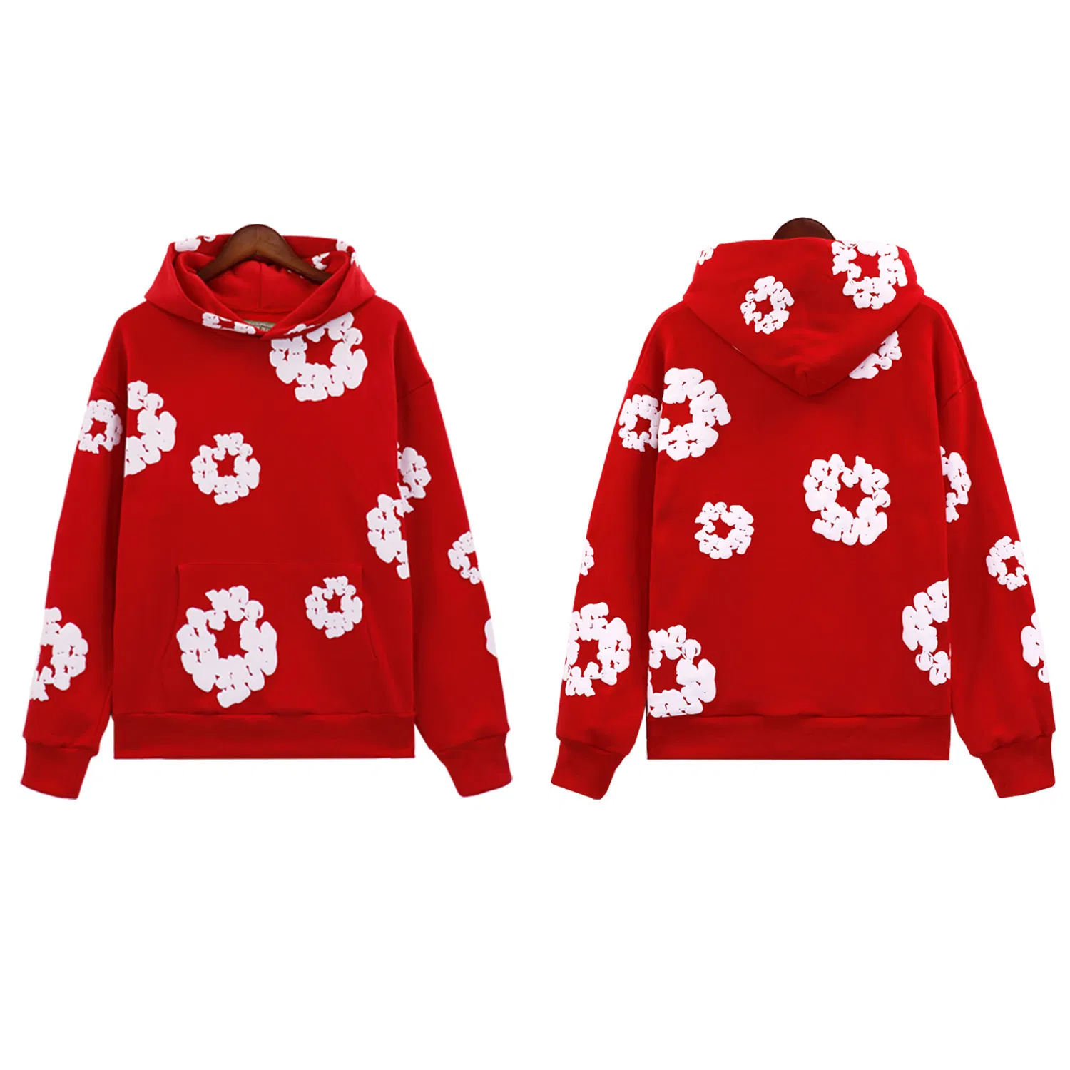 Designer Streetwear Fashion Hoodie - Wholesale Cotton Print Pullover Tracksuit Outfit