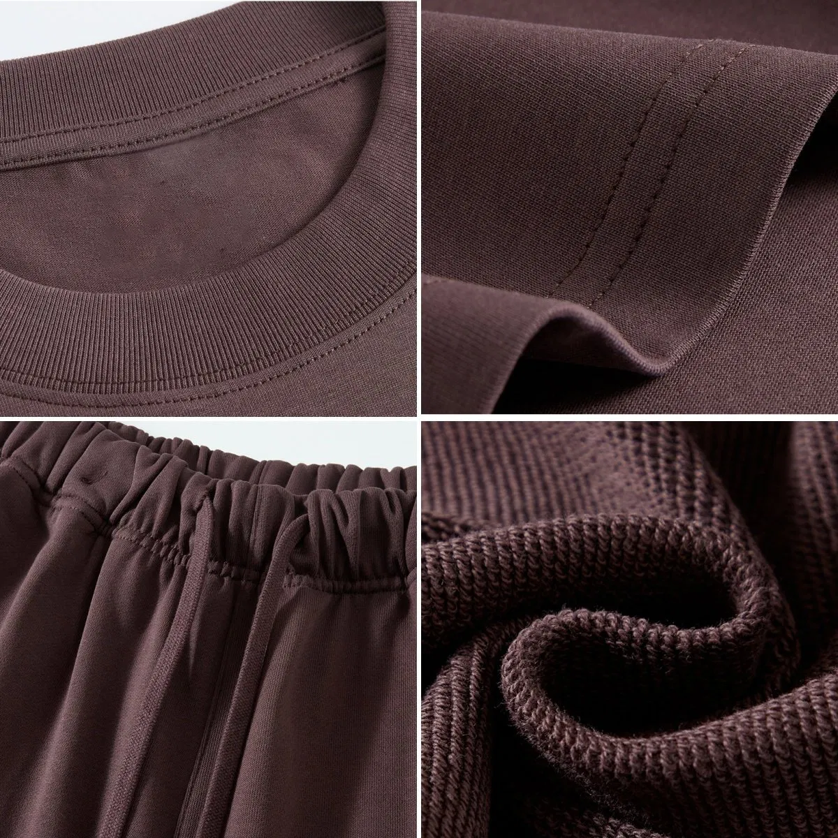 OEM Plus Size Cotton French Terry High Quality Tshirt T Shirt and Shorts Summer Two Piece Men Blank Custom Unisex Short Sets Set Tracksuit Clothing