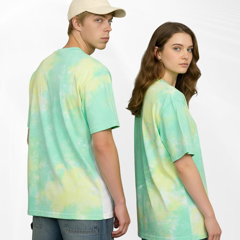 Custom Clothing 240g Cotton 100% Tie-Dye Tshirt Oversize Fashion Streetwear T-Shirt