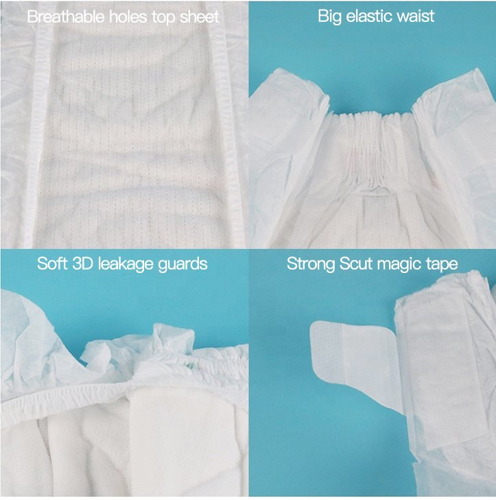 Wholesale OEM Disposable Grade a Baby Cotton Diaper Pants - Free Sample Manufacturer