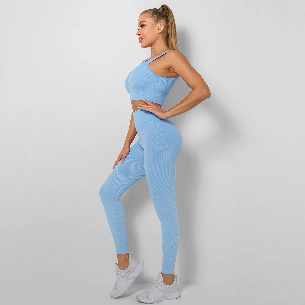 Seamless Yoga Set 2 Piece Workout Apparel for Women Sport Bra High Waist Leggings Sets Fitness Gym Push up Clothing Sportswear