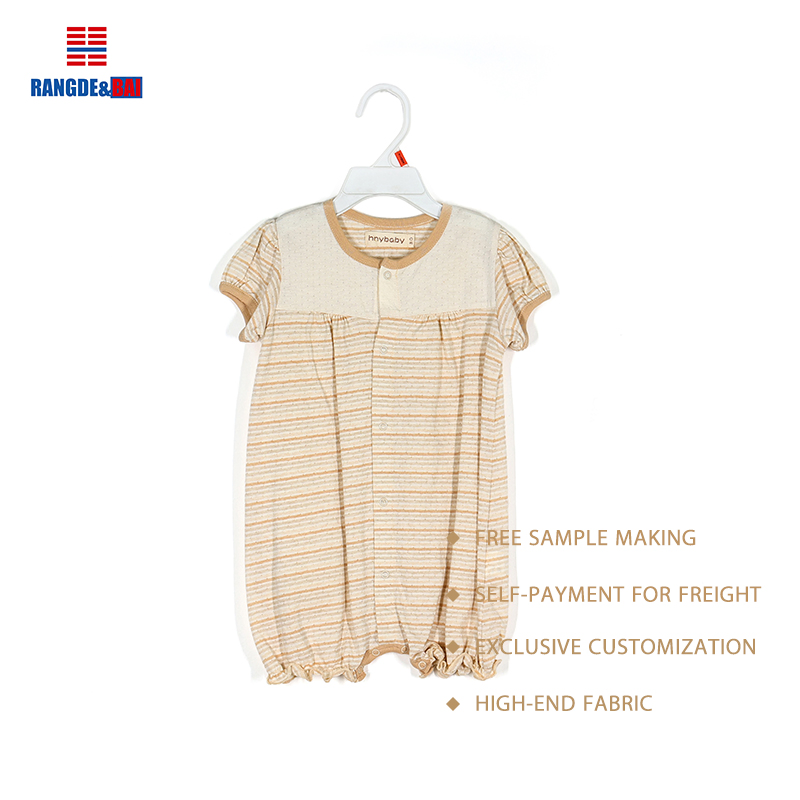 Custom Newborn Baby Infant Organic Bamboo Spandex Onesie Rompers Clothes Toddler Kid Pajamas Sleepwear Clothing for Baby