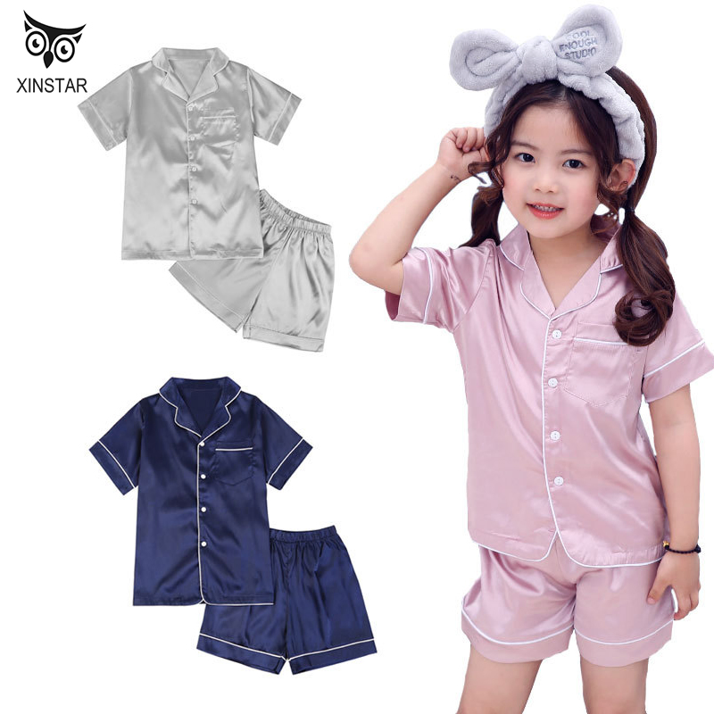 Little Kid Sleepwears Set Pjs Clothes Short Sleeve