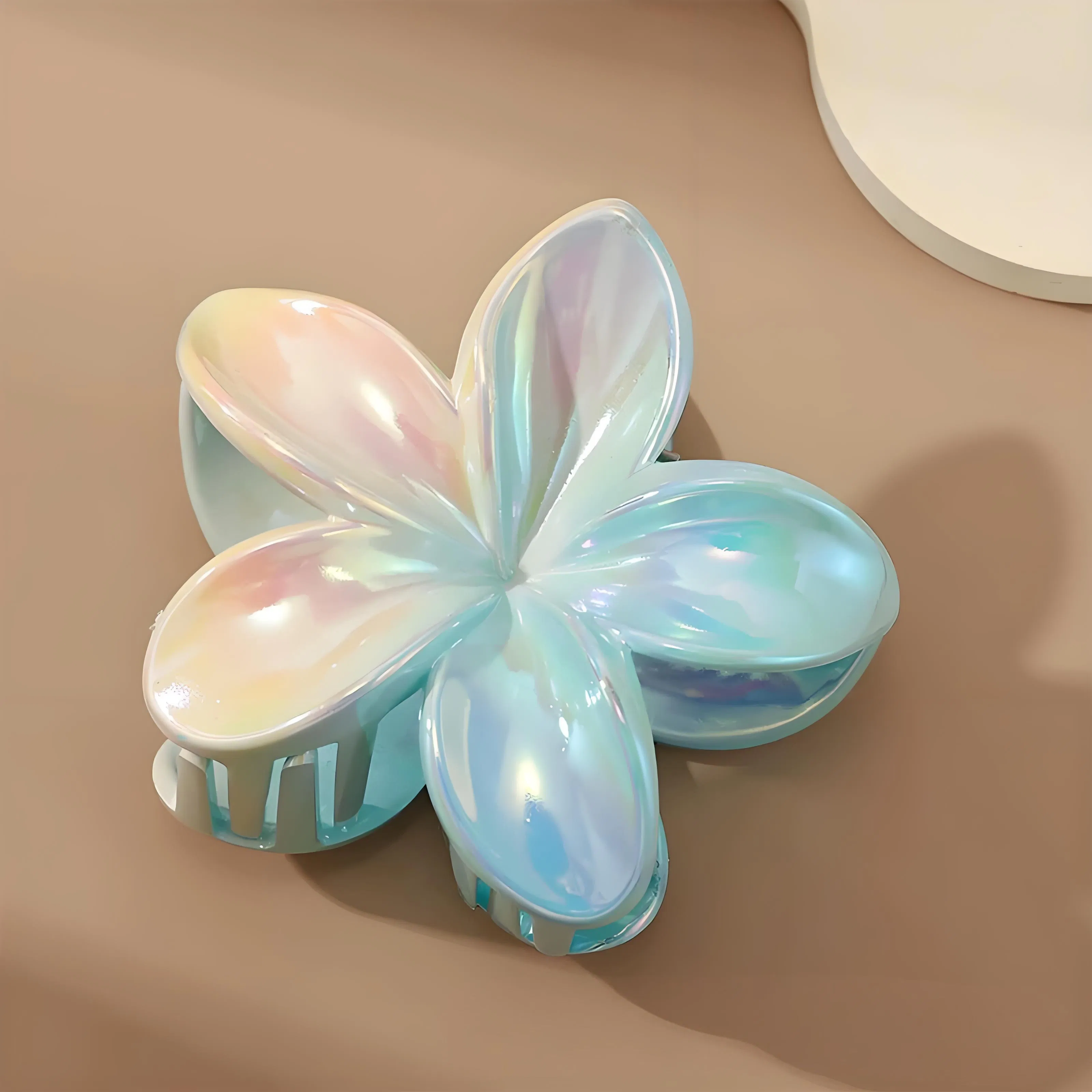 Colorful Shell Claw, Vacation Style, Back of The Head Updo, Shark Claw, Mermaid Girl, Frangipani Claw Girl Lovely Hairpins Barrettes Fashion Hair Accessory