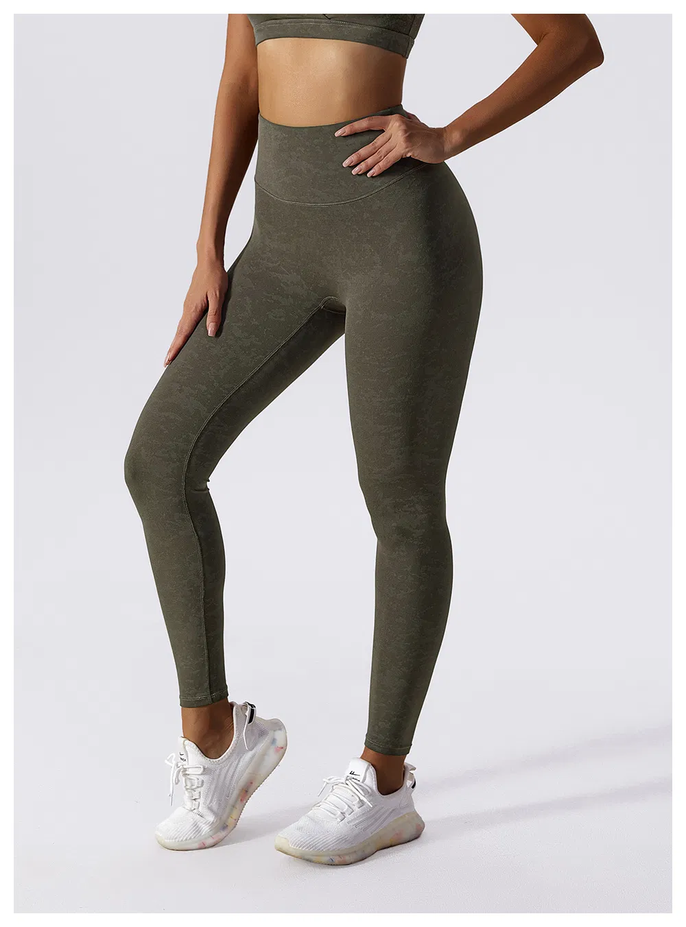 Custom Logo High Waist Leggings Women Fitness Pants Gym Tight Casual Wear