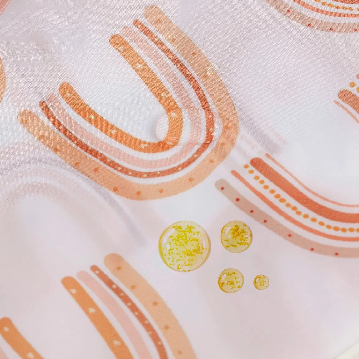 Reusable Baby Feeding Bib Printed Long-Sleeve Smock with Pocket