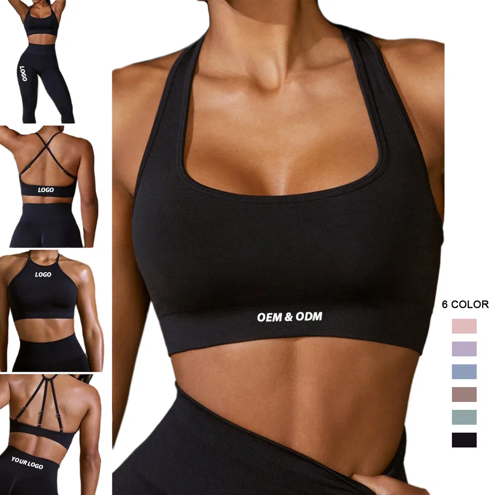 Wholesale 5PCS Fancy Activewear Sets Seamless Workout Clothes for Women, Sexy Gym Top with Scrunch Yoga Shorts + Running Leggings Ropa De Sports Suits