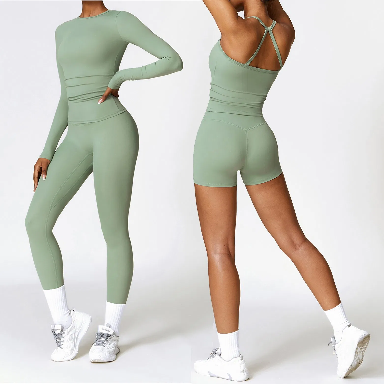 Custom Logo Woman Activewear Gym Fitness Yoga Sports Athletic Workout Clothes Outfit Running Sport Clothing